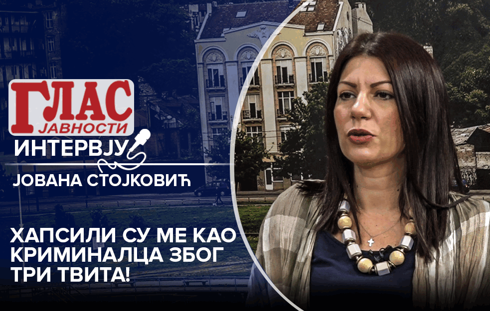 JOVANA STOJKOVIĆ: HAPSILI SU ME KAO KRIMINALCA ZBOG TRI TVITA! Pitala sam se da li je prvoaprilska šala… (VIDEO)